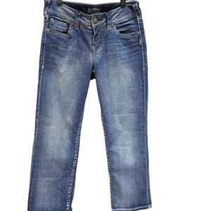 Silver suki mid denim jean capris